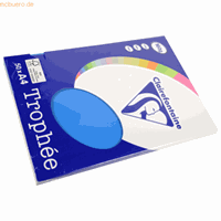 Clairefontaine Caribbean blauw A4 Gekleurd papier 160 grams (50 vel)