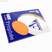 Clairefontaine Oranje A4 Gekleurd papier 160 grams (50 vel)