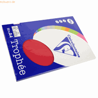 Clairefontaine Kersenrood A4 Gekleurd papier 160 grams (50 vel)
