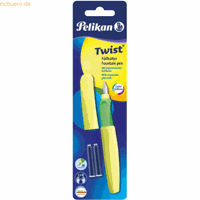 pelikan Füllhalter Twist neon grün M Gelb Blister