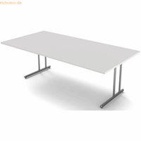 kerkmann Schreibtisch start up BxT 200x100cm lichtgrau