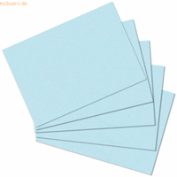 herlitz 6 x  Karteikarten A6 blanko blau VE=100 Stück