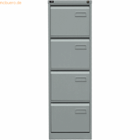bisley Hängeregistraturschrank Light 4 Schübe 1-bahnig silber
