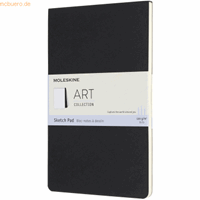 moleskine Skizzenblock Large A5 120g/qm Kartoneinband schwarz