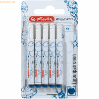 herlitz 8 x  Universal-Tintenpatronen blau VE=5 Stück