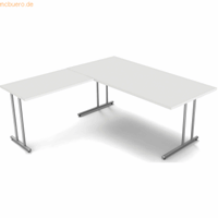 kerkmann Schreibtisch start up BxT 180x180cm lichtgrau