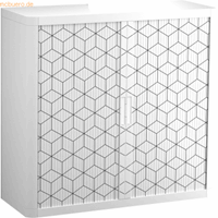 easyoffice Rollladenschrank  BxTxH 86x37,5x104cm Würfel