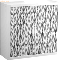easyoffice Rollladenschrank  BxTxH 86x37,5x104cm Palmenblatt