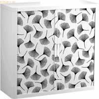easyoffice Rollladenschrank  BxTxH 86x37,5x104cm Mohn