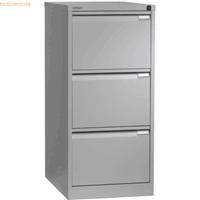 bisley Hängeregistraturschrank 3 Schübe 1-bahnig silber
