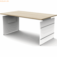 kerkmann Schreibtisch Form4 Wangen-Gestell 160x80x68-76cm ahorn