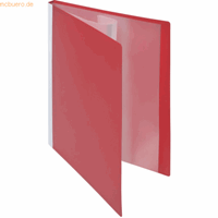 foldersys Sichtbuch A4 10 Hüllen Rückentasche PP neutral rot