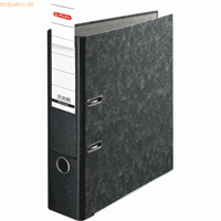 herlitz Ordner A4 maX.file nature pocket Wolkenmarmor 80mm schwarz