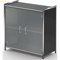 kerkmann Sidebaord Artline BxTxH 80x38x78cm Glastüren anthrazit