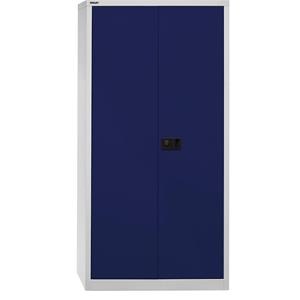 Bisley Draaideurkast Universal Lichtgrijs, oxford blauw 914 x 400 x 1.950 mm