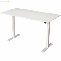 Kerkmann Zit/sta bureau Move1 wit, memory functie, B160 x D80 x H74-123 cm