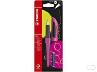 stabilo 5 x  Füller Flow Sporty M pink/schwarz Blister