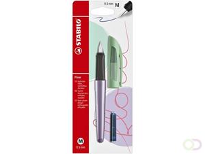 stabilo 5 x  Füller Flow Cosmetic M metallic lila/grün Blister