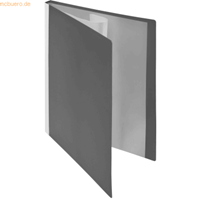 FolderSys PP presentatiemap, voor A4-formaat, 20 zichtmappen, grijs