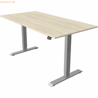 Kerkmann Zit/sta bureau Move1 zilver, memory functie, B160xD80xH74-123cm.