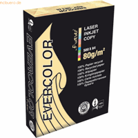 Clairefontaine Evercolor gekleurd gerecycleerd papier, A4, 80 g, 500 vel, ivoor