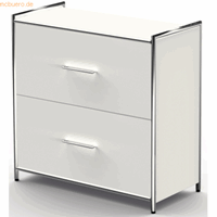 kerkmann Sidebaord Artline BxTxH 80x38x78cm 2 Schubfächer weiß/weiß
