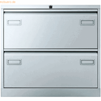 bisleylight Bisley Light Hängeregistraturschrank Light 2 Schübe 2-bahnig silber