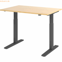 Hjh OFFICE PRO Xmka 12 G | 120x80 | elektrisch in hoogte verstelbaar, Melamine-gecoate spaanplaat, Mehrfarbig