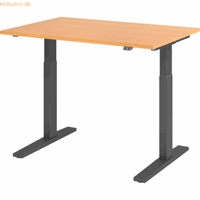 Hjh OFFICE PRO Xmka 12 G | 120x80 | elektrisch in hoogte verstelbaar, Melamine-gecoate spaanplaat, Mehrfarbig