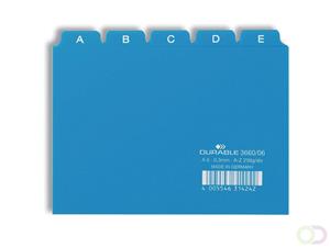 durable Leitregister A-Z A6quer PP 25-teilig blau