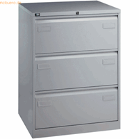 bisleylight Bisley Light Hängeregistraturschrank Light 3 Schübe 2-bahnig silber