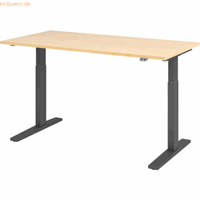 Hjh OFFICE PRO Xmka 16 G | 160x80 | elektrisch in hoogte verstelbaar, Melamine-gecoate spaanplaat, Mehrfarbig