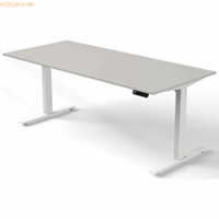 Kerkmann Zit sta bureau Move-3 licht grijs 180x80cm elektrisch verstelbaar
