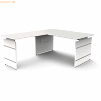 Kerkmann Bureau - Form4 - B1600 x D800 x H 680-760mm en verlenging B1000mm