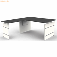 Kerkmann Bureau - Form4 - B1600 x D800 x H 680-760mm en verlenging B1000mm