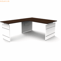 Kerkmann Bureau - Form4 - B1600 x D800 x H 680-760mm en verlenging B1000mm