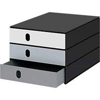 Schubladenbox Styro Styroval Pro Color Flow, für Formate bis C4, 3 oder 5 geschlossene Schübe, div. Farben mit Farbverlauf
