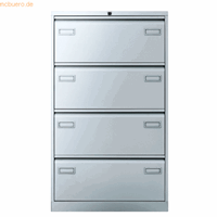 bisleylight Bisley Light Hängeregistraturschrank Light 4 Schübe 2-bahnig silber