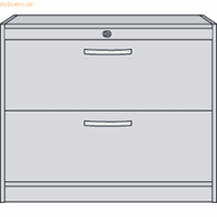 kerkmann Hängeregistraturschrank Status BxTxH 100x42x820cm Buche/silbe