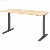 Hjh OFFICE PRO Xmka 19 G | 180x80 180x80 Elektrisch in hoogte verstelbaar., Melamine-gecoate spaanplaat, Mehrfarbig