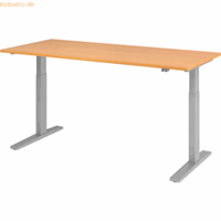 Hjh OFFICE PRO Xmka 19 S | 180x80 180x80 Elektrisch in hoogte verstelbaar., Melamine-gecoate spaanplaat, Mehrfarbig