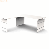 Kerkmann Bureau - Form4 - B1800 x D800 x H 680-760mm en verlenging B1000mm