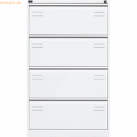 bisley Hängeregistraturschrank Light 4 Schübe 2-bahnig verkehrsweiß