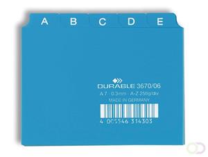 durable Leitregister A-Z A7quer PP 25-teilig blau