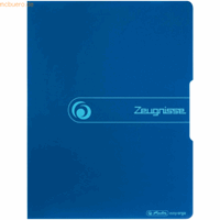 herlitz Sichtbuch PP A4 20 Hüllen 'Zeugnisse' blau to go