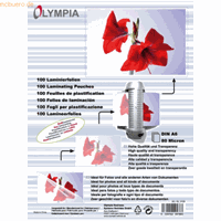 olympia Laminierfolien A6 2x80 mic VE=100 Stück