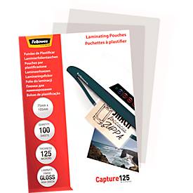 fellowes Laminating Pouches Capture 125 micron - 100 - 75 x 105 mm lamineerhoezen