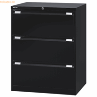 bisley Hängeregistraturschrank 3 Schübe 2-bahnig schwarz