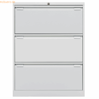 bisley Hängeregistraturschrank 3 Schübe 2-bahnig l.grau