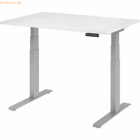 Hammerbacher Zit-sta-bureau VXDKB12/W/S Wit 1200 x 800 mm